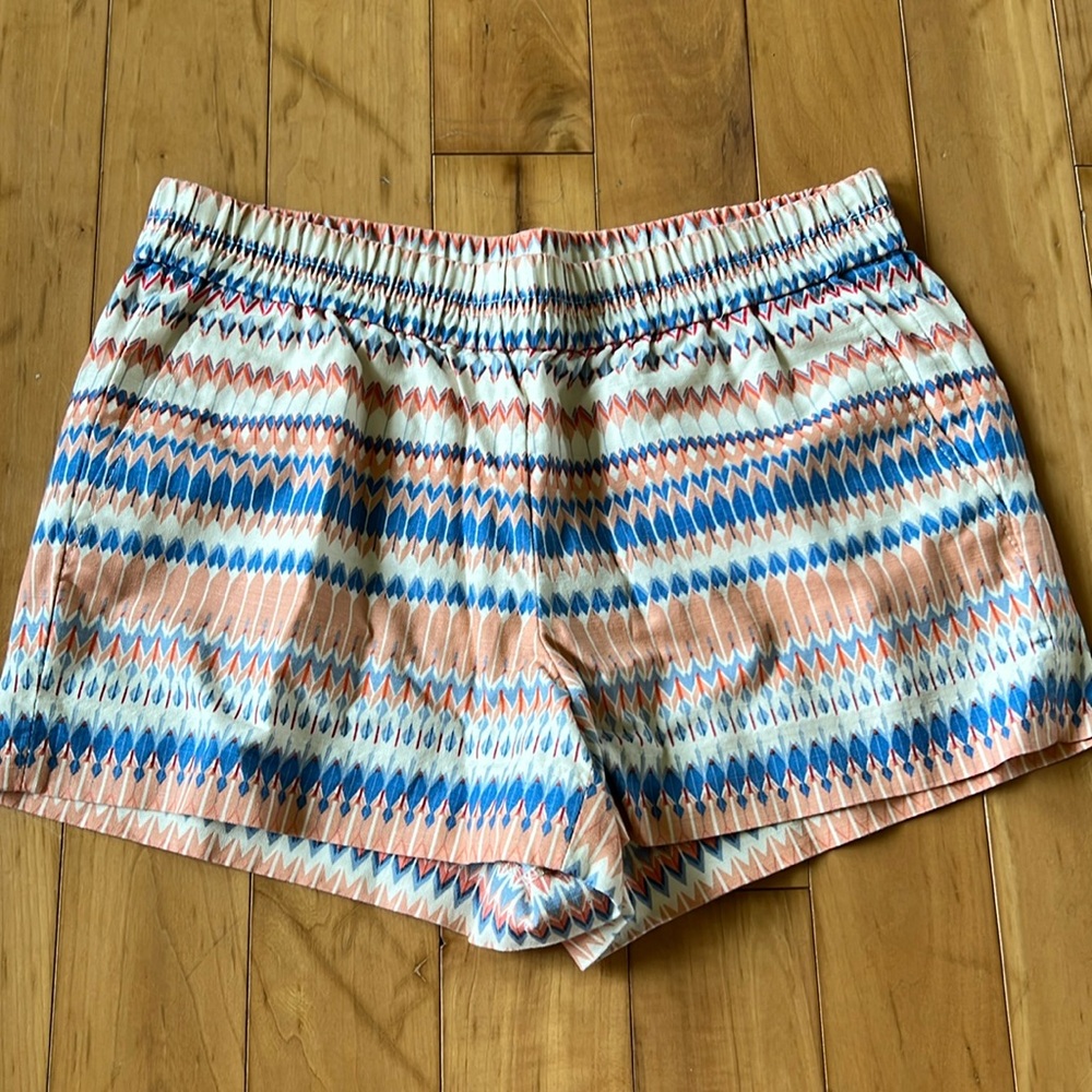 J Crew Patterned Shorts w/ Elastic Waistband
